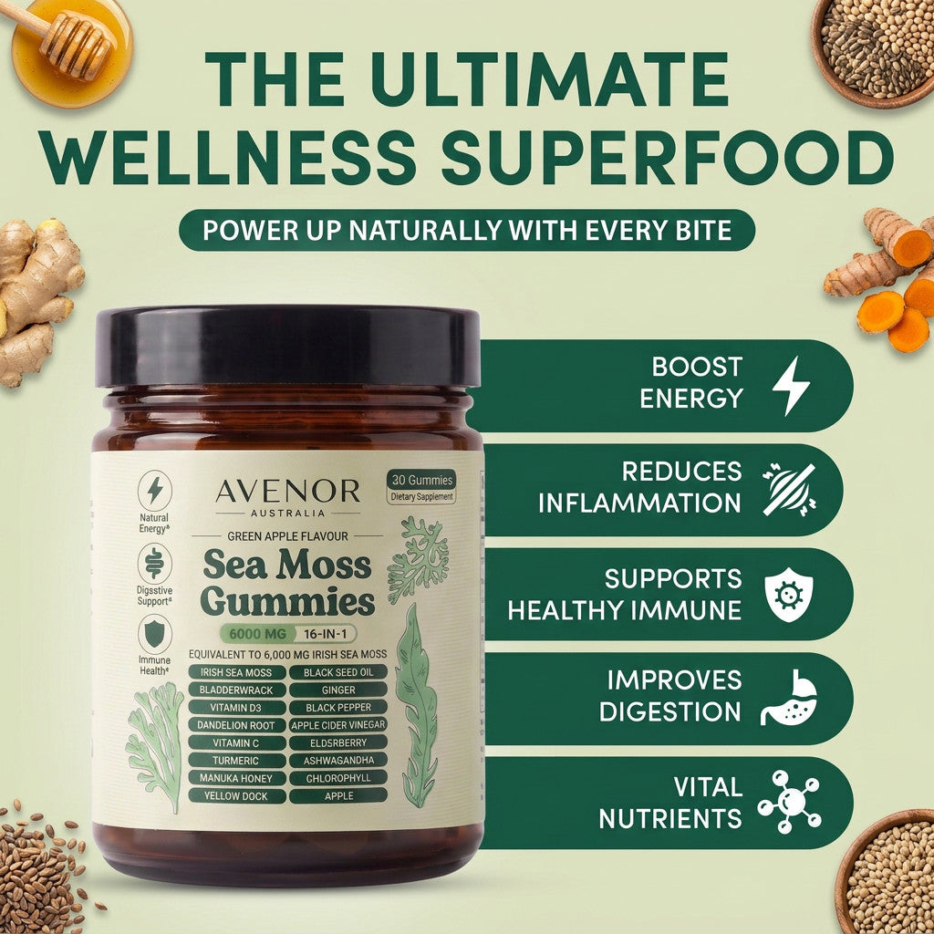 Sea Moss 16-In-1 Gummies - For Blood Pressure Balance & Heart Health