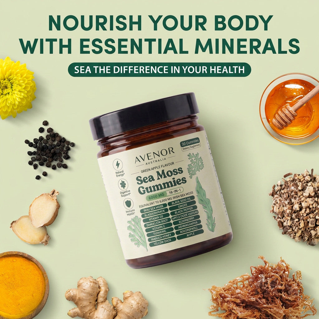Sea Moss 16-In-1 Gummies - For Blood Pressure Balance & Heart Health